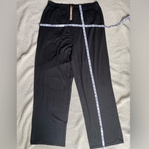 Skims Boyfriend Loose Pant Black Onyx Size Large - Picture 8 of 12